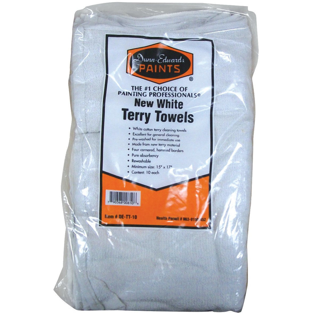 Multi-Purpose White Terry Towels