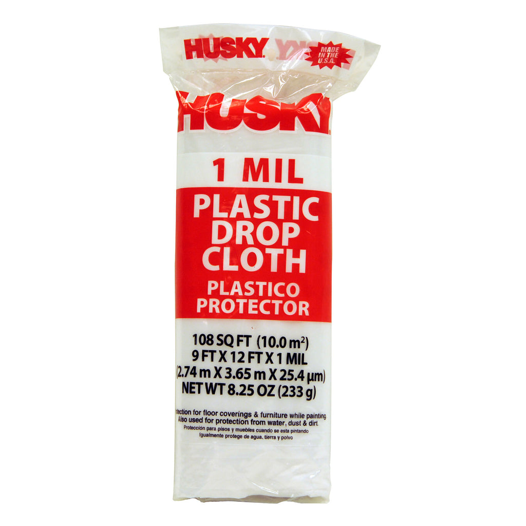 Husky 6 Mil Heavy Duty Clear Plastic Sheeting