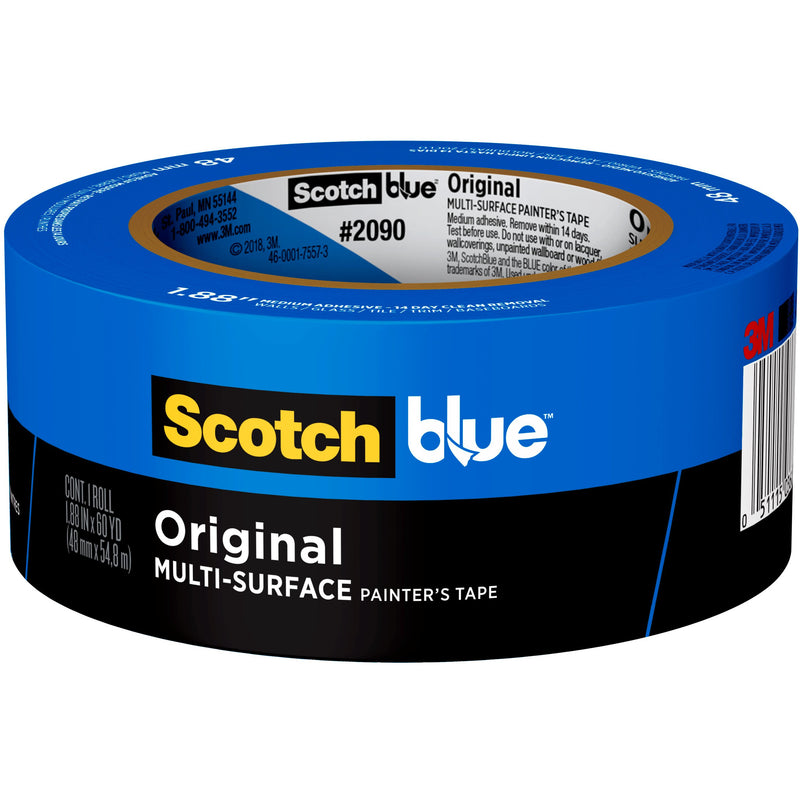 Multi-Surface Blue Painters Tape - 1 in Masking Tape for Painting, Crafts, DIY - Professional Grade Paint Tape UV Resistant, 0.94 in x 60 yd (6 Rolls)