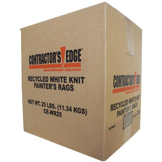 Contractor's Edge All-Purpose White Rags, 25lbs