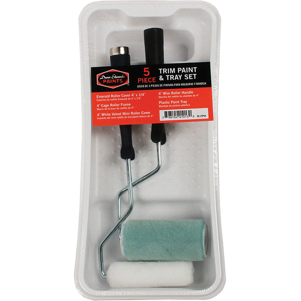 Buy Dunn-Edwards 4-Piece 2 in. Mini Foam, Fabric Trim Roller Kit
