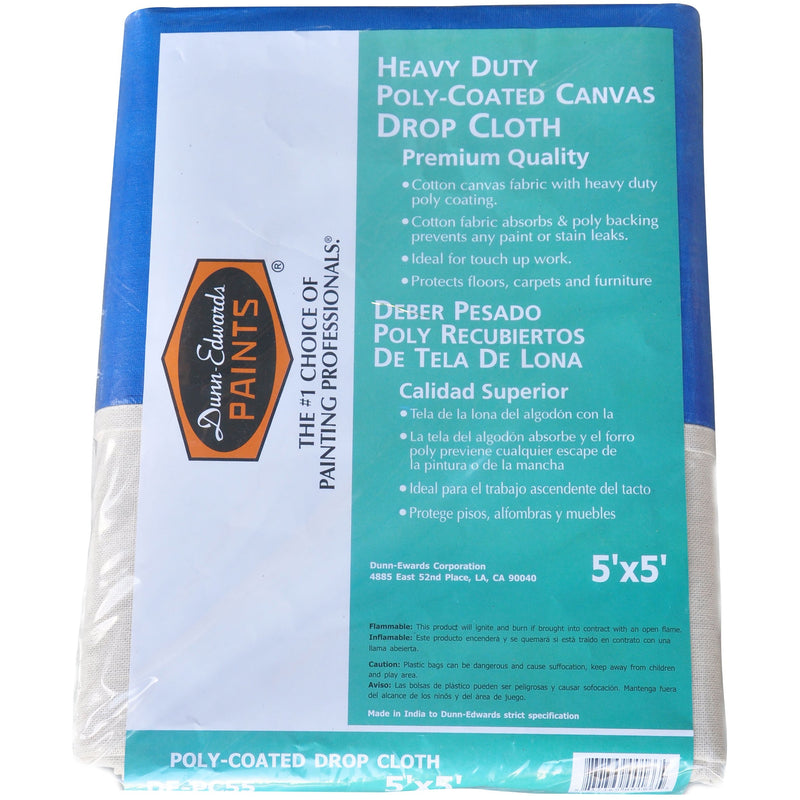 Dunn-Edwards 5 ft. x 5 ft. Poly Coated Drop Cloth