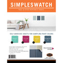 SIMPLESWATCH™ 8.5" x 11" Removeable Paintable Material for Color Sampling, 3 pack